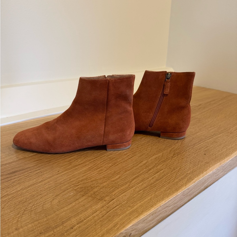 Dôen Bowery Rust Suede Ankle Boot Women’s Size 36.5